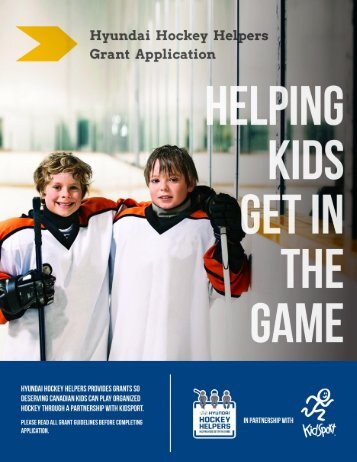 Application Form - KidSportâ¢ Canada