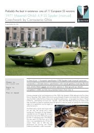 1971 Maserati Ghibli 4.9 SS Spyder (manual) Coachwork ... - Kidston
