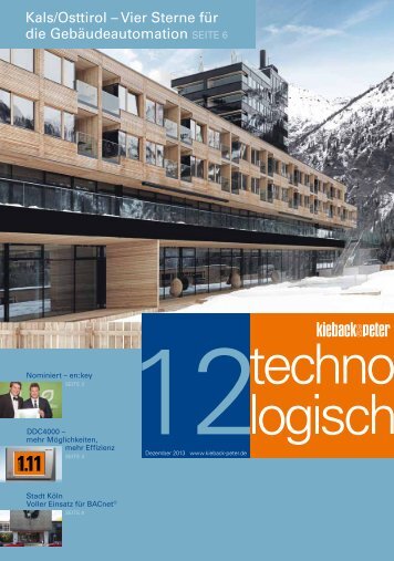 technologisch 12 2013 - Kieback & Peter GmbH