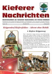 Krippendorf Kiefersfelden – Advent ohne Hektik 4. Kieferer ...