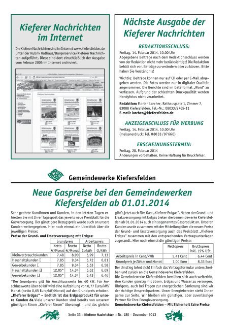 Krippendorf Kiefersfelden – Advent ohne Hektik 4. Kieferer ...