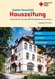 Sophie Henschels - DRK Altenpflegeheim Kaufungen