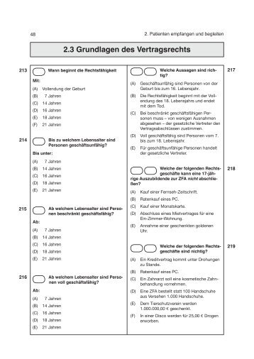 2.3 Grundlagen des Vertragsrechts - Buecher.de