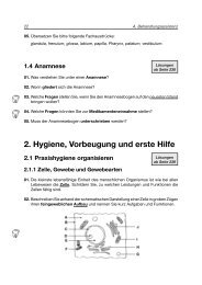 2. Hygiene, Vorbeugung und erste Hilfe - Kiehl