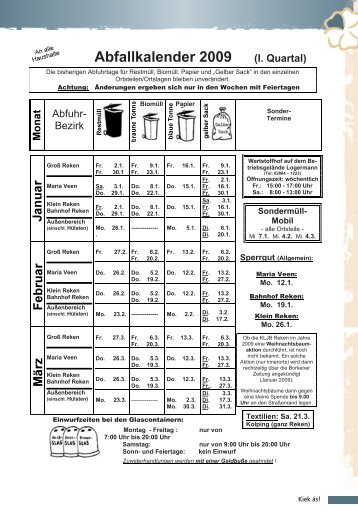 PDF Abfallkalender 2009 - Kiek äs!