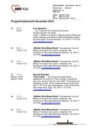 ProgrammÃ¼bersicht November 2010 - Kiel szene
