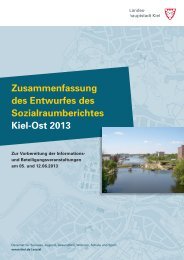Zusammenfassung des Entwurfs Sozialraumbericht ... - Kieler Ostufer