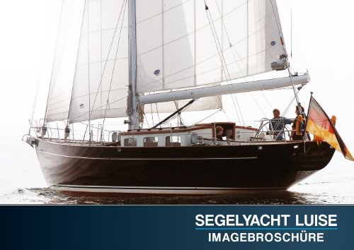 Imagebroschüre Segelyacht Luise