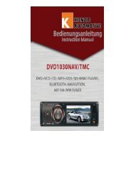 Bedienungsanleitung DVD 1030 NAV/TMC (700 KB)