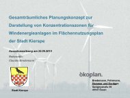 Gesamträumliches Planungskonzept zur Darstellung ... - Stadt Kierspe