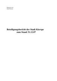 Beteiligungsbericht 07 11 08 ohne WBV - Stadt Kierspe