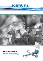 Pumpen - GA Kiesel GmbH