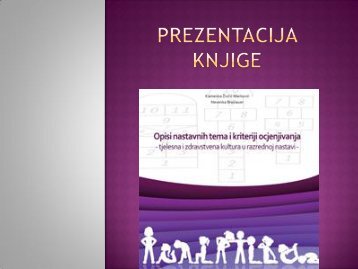 PREZENTACIJA KNJIGE - Kineziološki fakultet