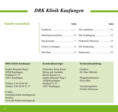 DRK Klinik Kaufungen - Klinikinfo.de