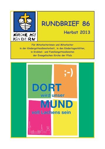 Letzter Rundbrief (RU 86) - Kindergottesdienst in der Pfalz
