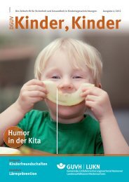 Ausgabe 4 2012 - DGUV Kinder, Kinder