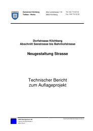 Technischer Bericht Kreisel 01.03.13 - Gemeinde Kilchberg