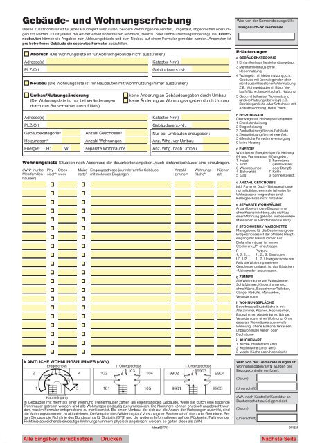 637713: GebÃ¤ude- und Wohnungserhebung