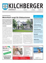 Kilchberger Gemeindeblatt Dezember 2013 - Gemeinde Kilchberg