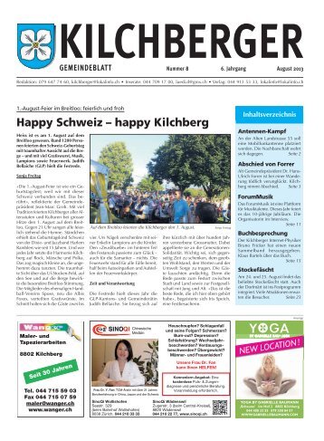Kilchberger Gemeindeblatt August 2013 - Gemeinde Kilchberg