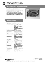 TEKNINEN SIVU MD-16/485/PCI sarjaliikennekortti