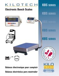 Electronic Bench Scales - Kilotech