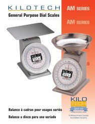 General Purpose Dial Scales - Kilotech