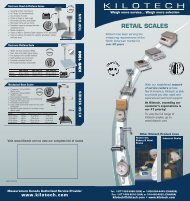 RETAIL SCALES - Kilotech