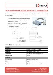 LECTOR BANDA MAGNÃTICA UNIFORM MSR 112 ... - Kimaldi