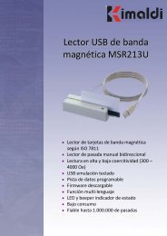 Lector USB de banda magnÃ©tica MSR213U - Kimaldi