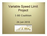 Variable Speed Limit Variable Speed Limit Project - Kimley-Horn ...