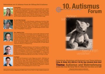 Forum-Flyer - Stiftung KInd & Autismus