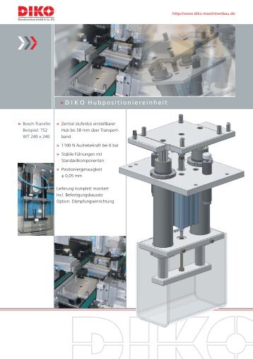 D I K O Hubpositioniereinheit - DIKO Maschinenbau Gmbh & Co. KG