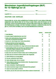 J1 Fragebogen - Kinder- & JugendÃ¤rzte im Netz