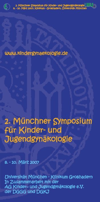 2. MÃ¼nchner Symposium fÃ¼r Kinder- und JugendgynÃ¤kologie