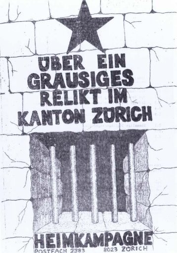 Arbeitsdokumente der ZÃ¼rcher Heimkampagne, Band 2, Teil 2