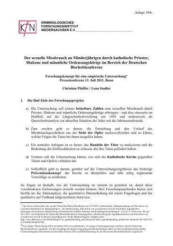 Forschungskonzept von Prof. Dr. Christian Pfeiffer - Deutsche ...