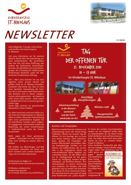 Newsletter 10/2010 als PDF-Dokument - Kinderhospiz St. Nikolaus