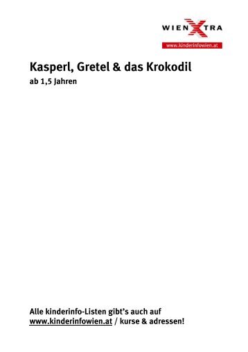 Kasperl-Termine 2013 - wienXtra-kinderinfo