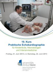 19. Echo-Kurs.indd - Kompetenznetz Angeborene Herzfehler