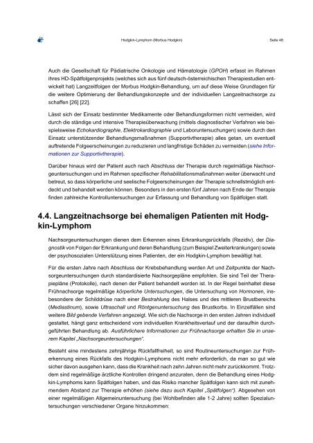 Hodgkin-Lymphom (Morbus Hodgkin) - Kinderkrebsstiftung