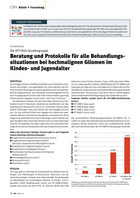 und Jugendalter - Kinderkrebsstiftung