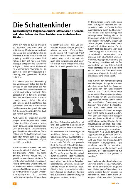 Die Schattenkinder Kinderkrebsstiftung