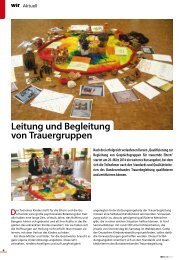 Neue Kurse fÃ¼r Begleitung von Trauergruppen - Kinderkrebsstiftung