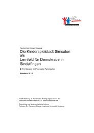 Die Kinderspielstadt Simsalon als Lernfeld fÃ¼r Demokratie in ...