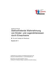 Stellvertretende Wahrnehmung von Kinder - Infostelle Kinderpolitik ...