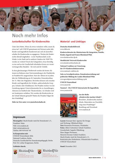 Kinderrechte machen Schule 2 - Kinderrechte Rheinland-Pfalz