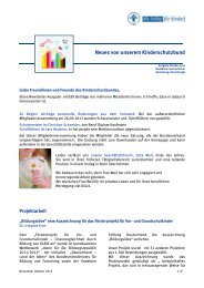 Newsletter Oktober 2012 - Kinderschutzbund