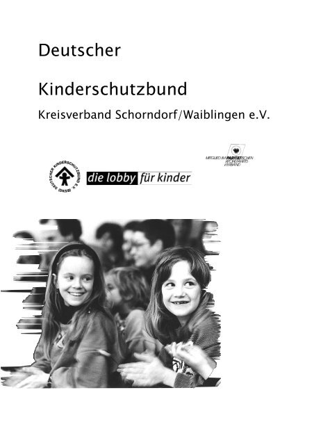 Jahresbericht 2005 - Deutscher Kinderschutzbund Schorndorf ...