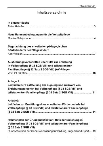 Pflegekinder-Heft 1/04 als PDF-Dokument - Kindertagespflege